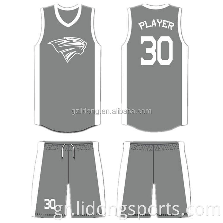 μπάσκετ Jersey Uniform Design Χρώμα μπλε αναστρέψιμο μπάσκετ στολή μπάσκετ στο σύνολο μπάσκετ